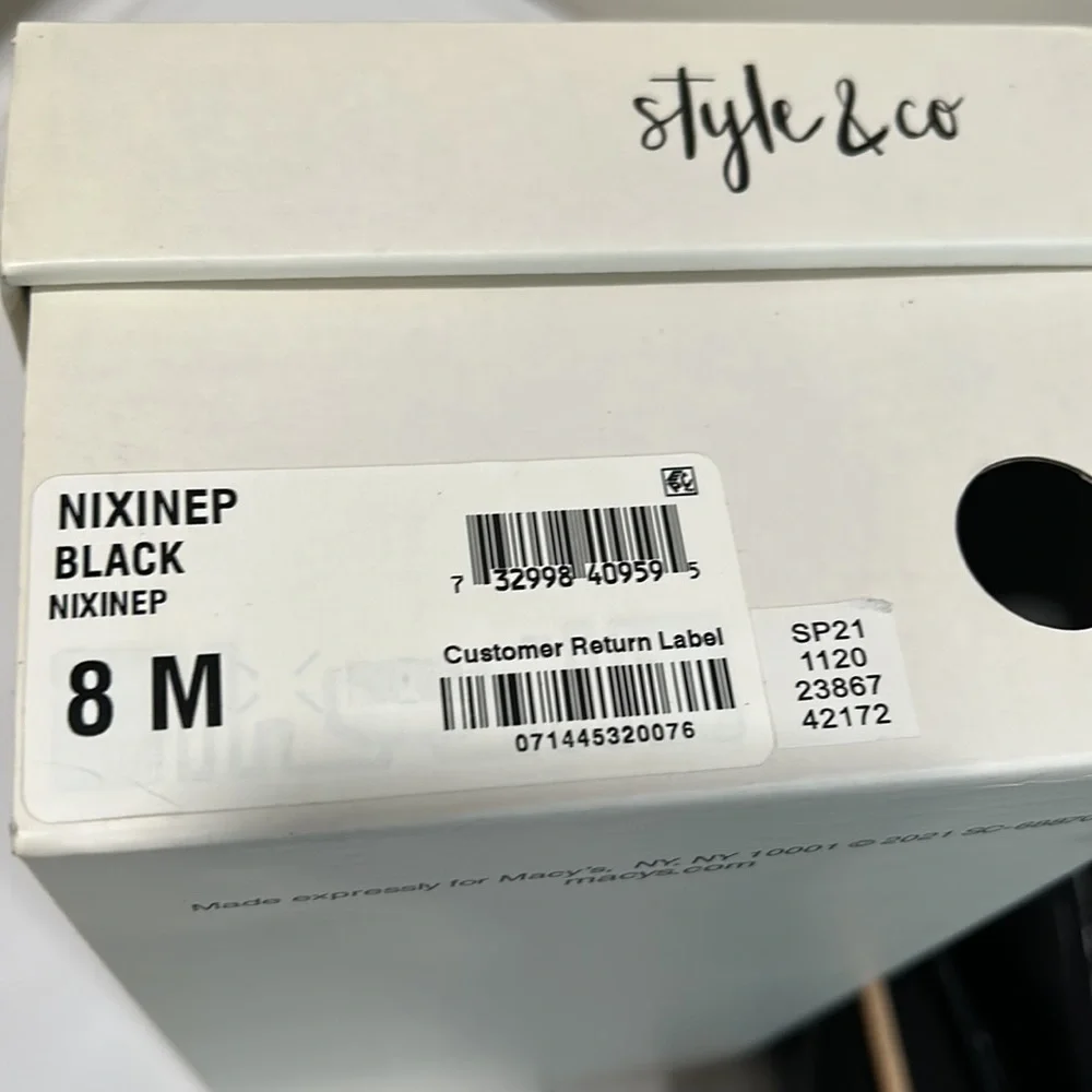 Style & Co  flat slip ons